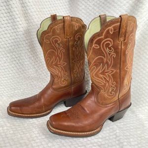 🔥Ariat Women’s Legend Western Boots Russet Rebel Brown Square Toe 10001056 Sz 9